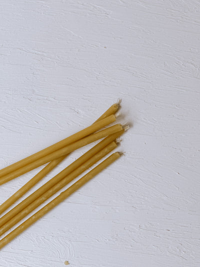 Beeswax Birthday Candles