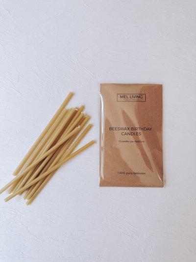 Beeswax Birthday Candles