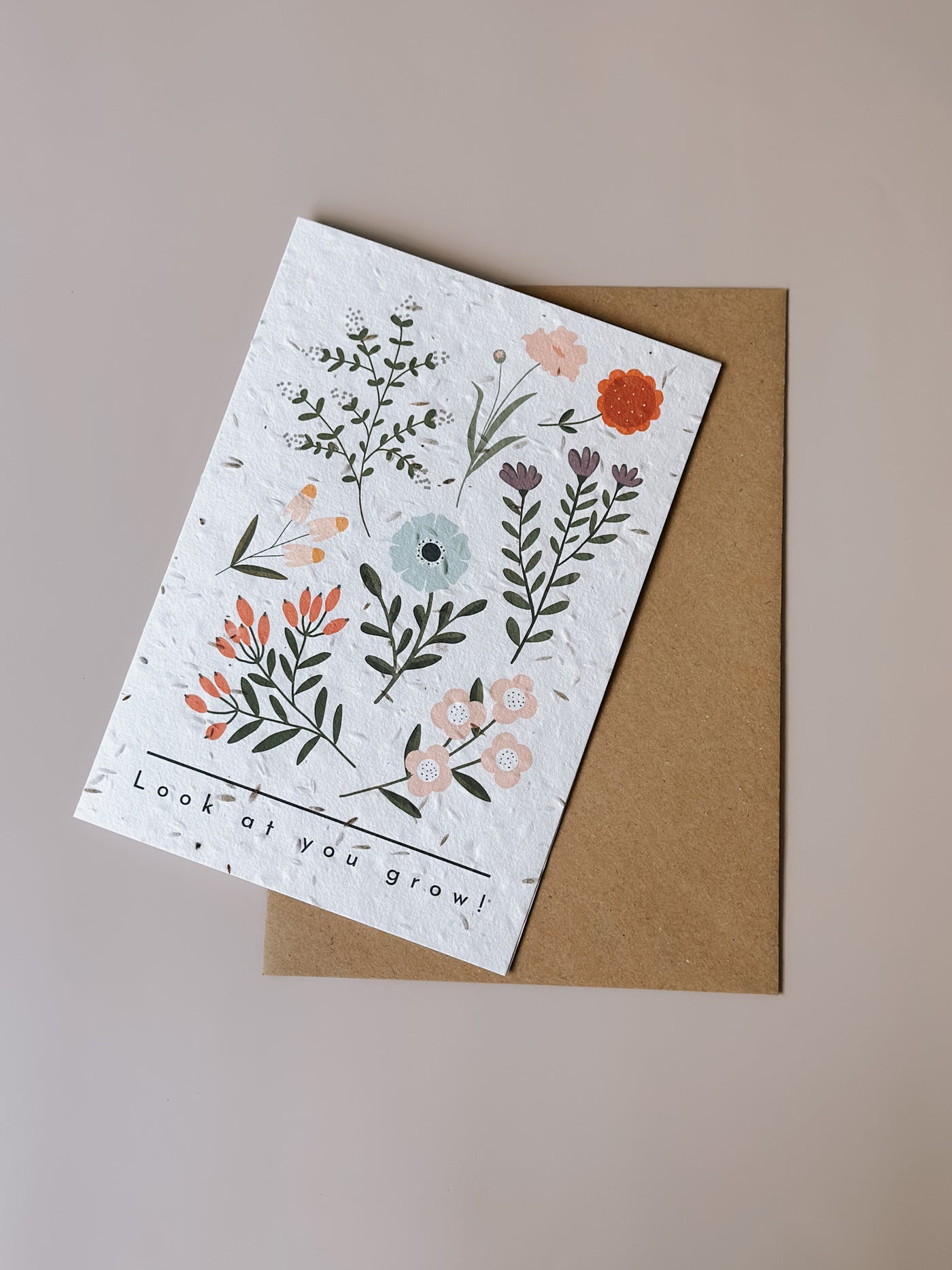 Look at you grow! - Plantable Seed Card