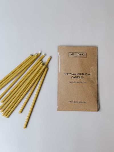 Beeswax Birthday Candles