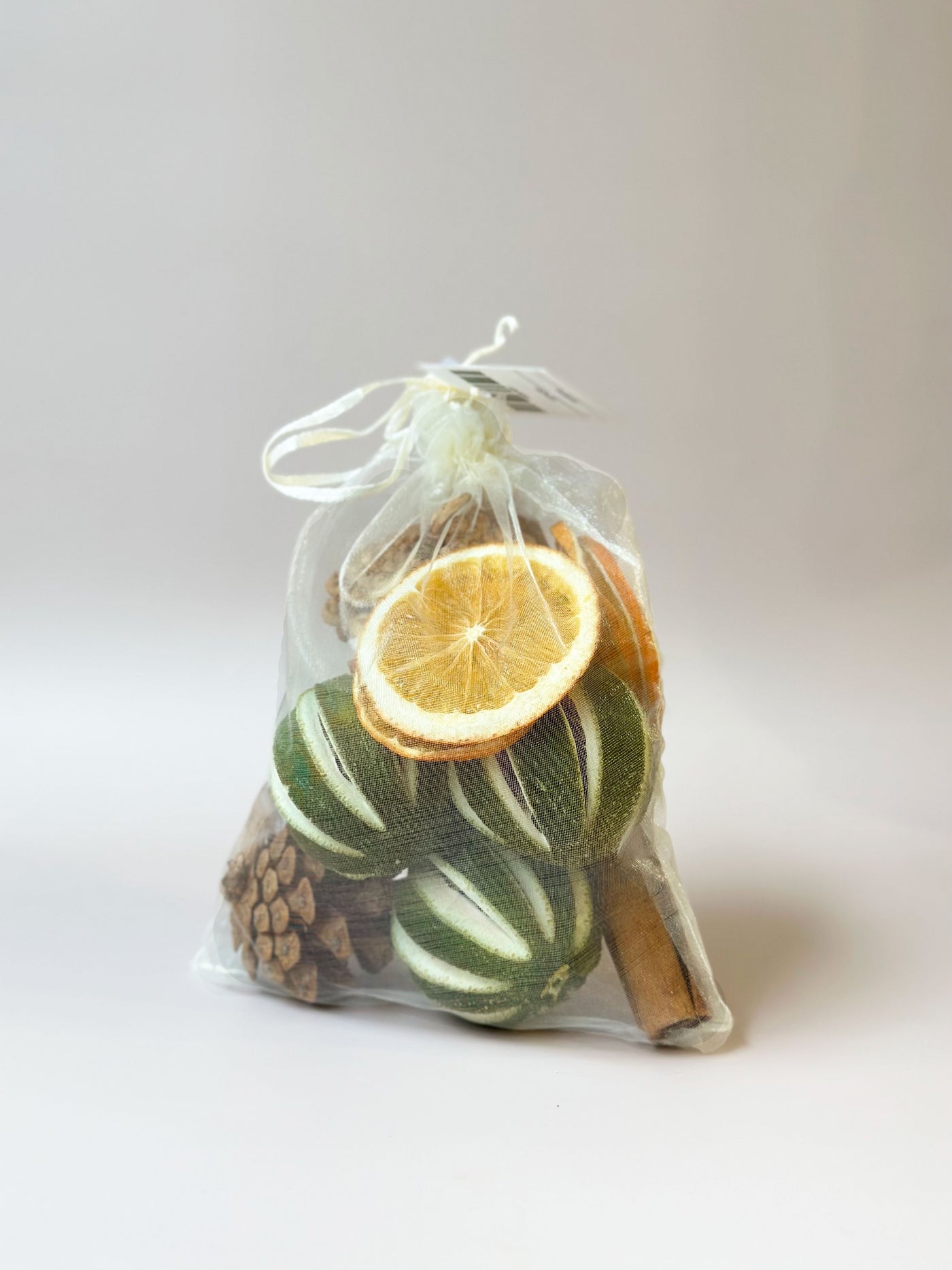 Scented Lime/Orange and  Pine Cone Bag