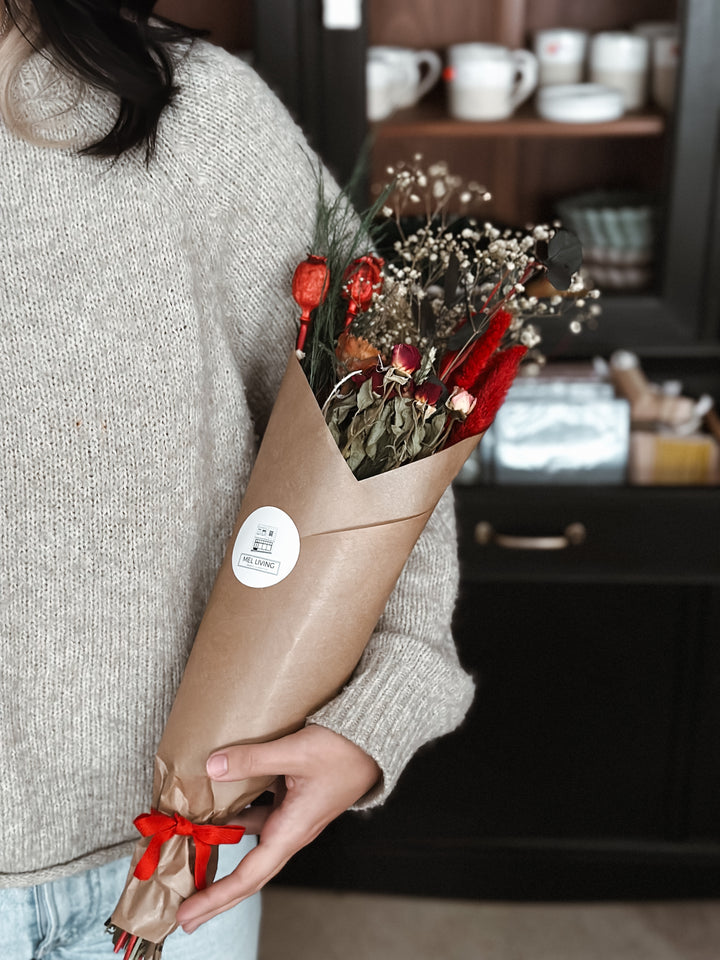 Valentine's Dried Flowers Bouquet