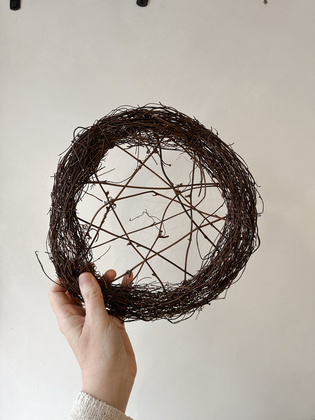 Natural twigs wreath