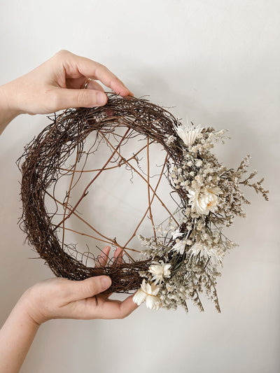 Natural twigs wreath