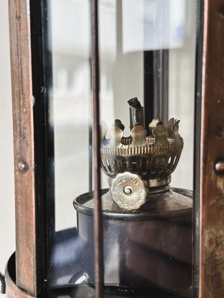 Vintage Copper Nautical Style Oil Lantern