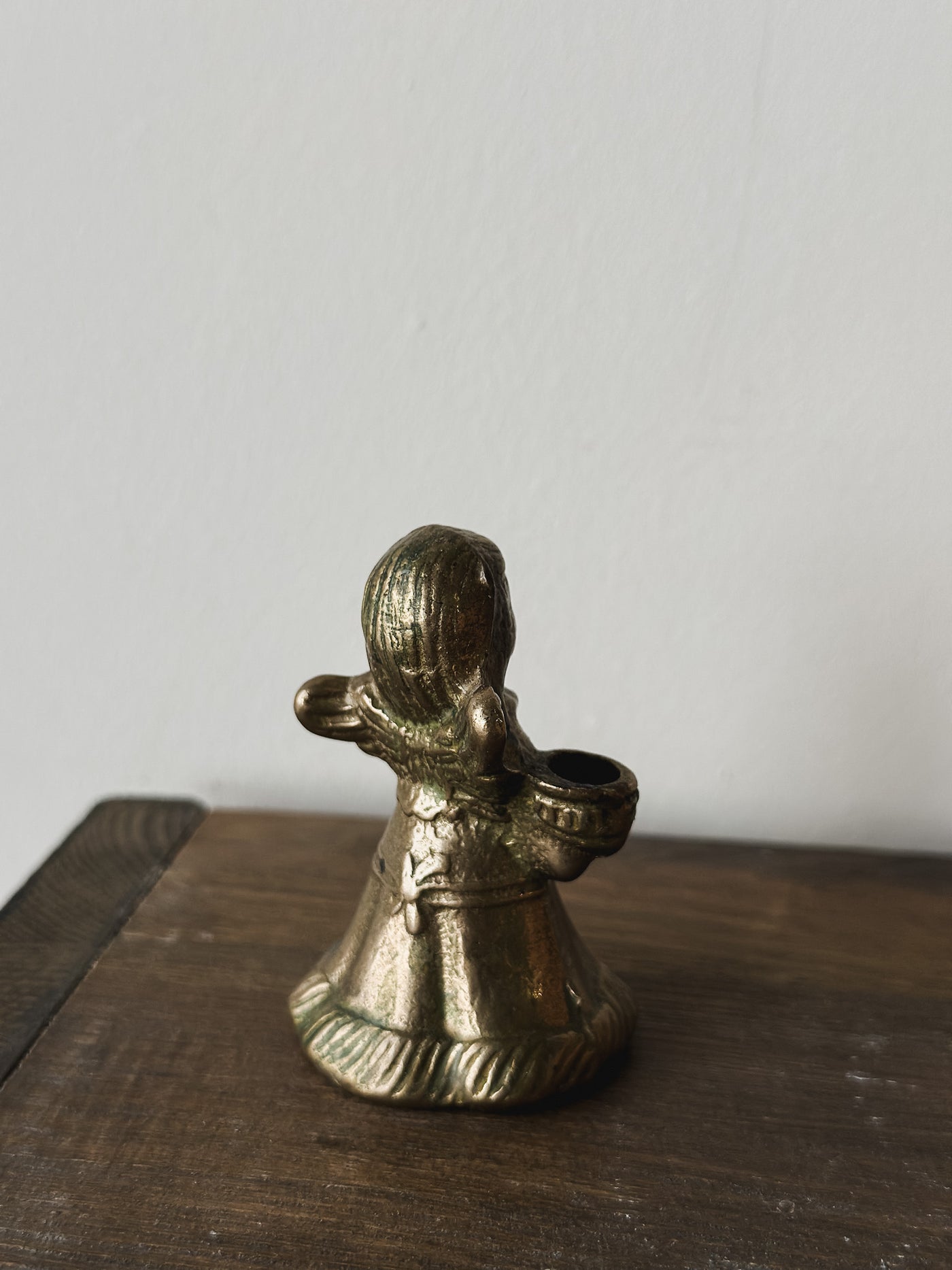 Antique Angel Girl Candle Holder