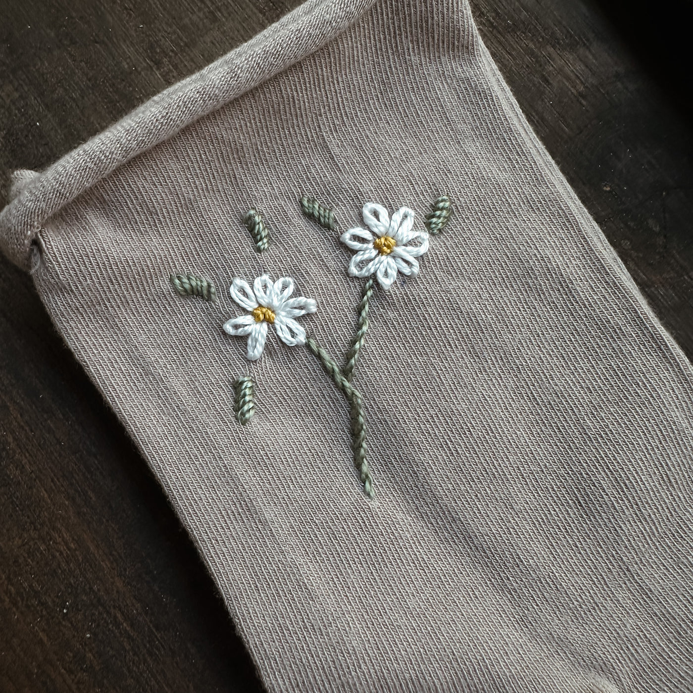 Hand Embroidered Socks