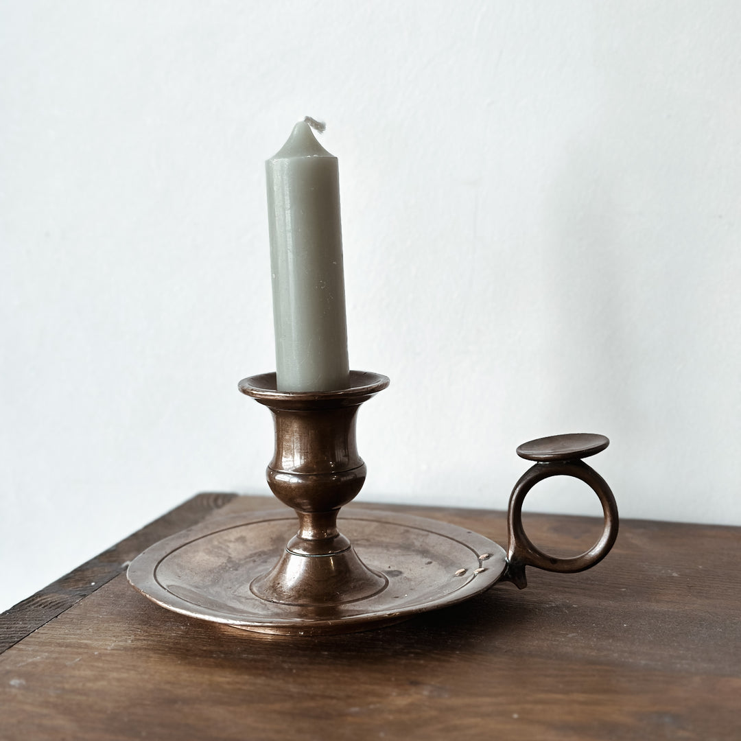Vintage Walking Brass Candle Holder