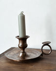 Vintage Walking Brass Candle Holder