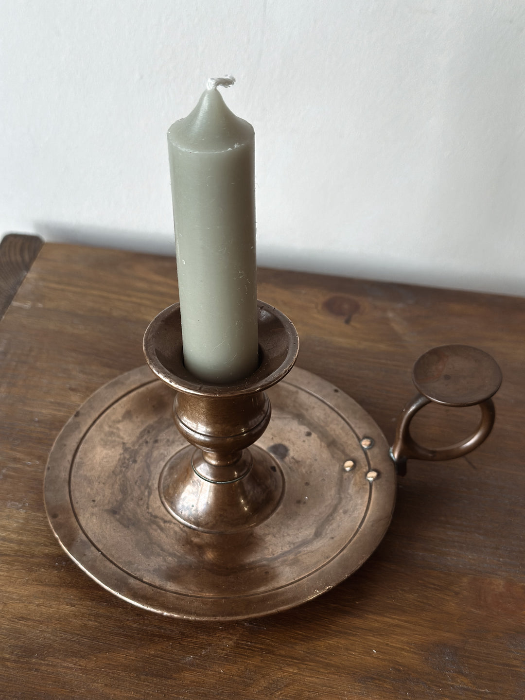 Vintage Walking Brass Candle Holder