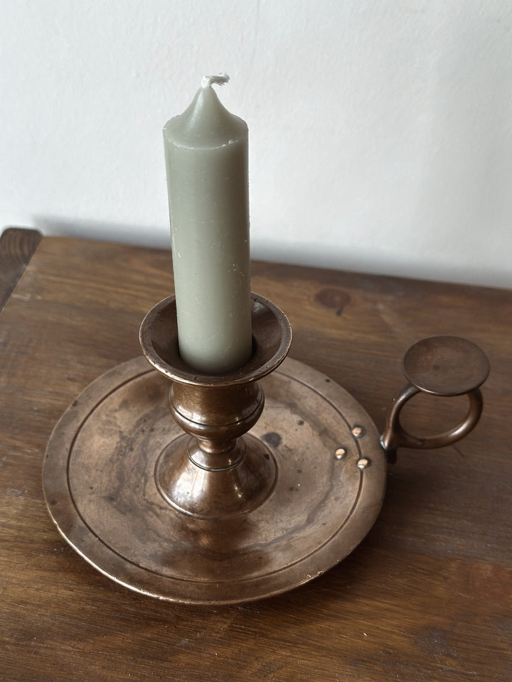 Vintage Walking Brass Candle Holder