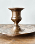 Vintage Walking Brass Candle Holder
