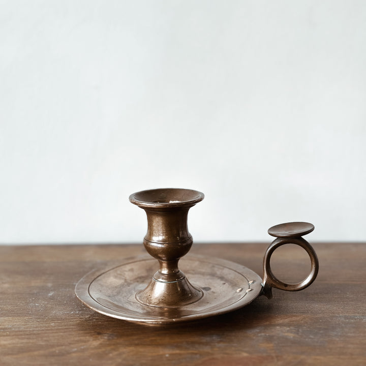 Vintage Walking Brass Candle Holder