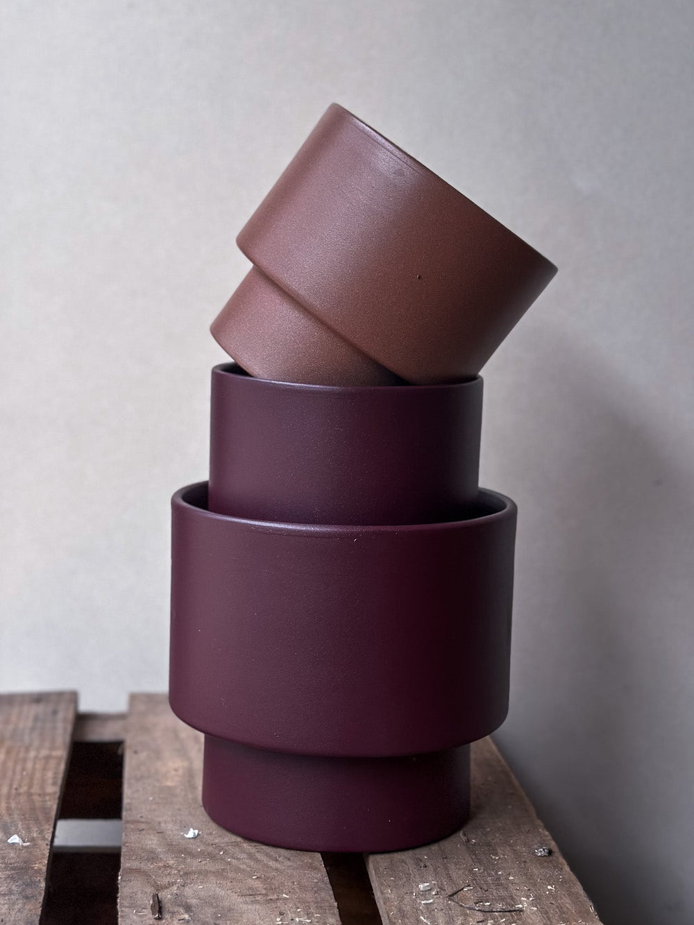 Burgundy Vase