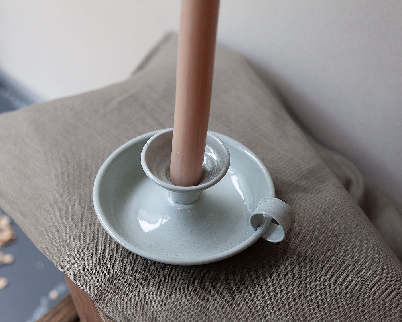 Portavelas esmaltado