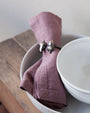 Servilletas de lino Old Rose - Juego de 2