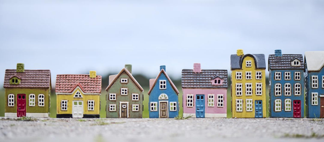 House f/tealight Nyhavn blue door