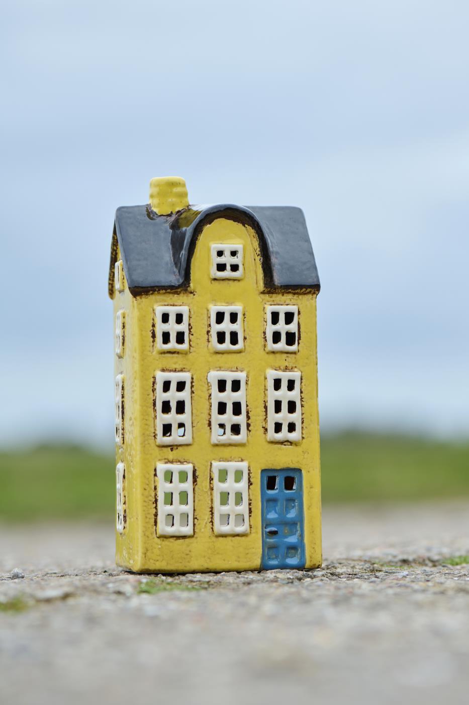 House f/tealight Nyhavn blue door