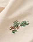Napkin pine branch with cones