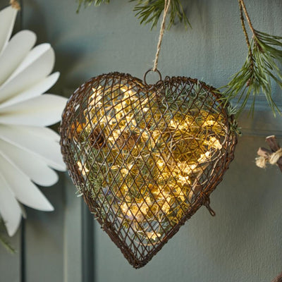 Wire Heart For Hanging