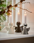 Candle holder Angel white