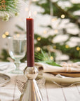 Candle holder - Angel silver