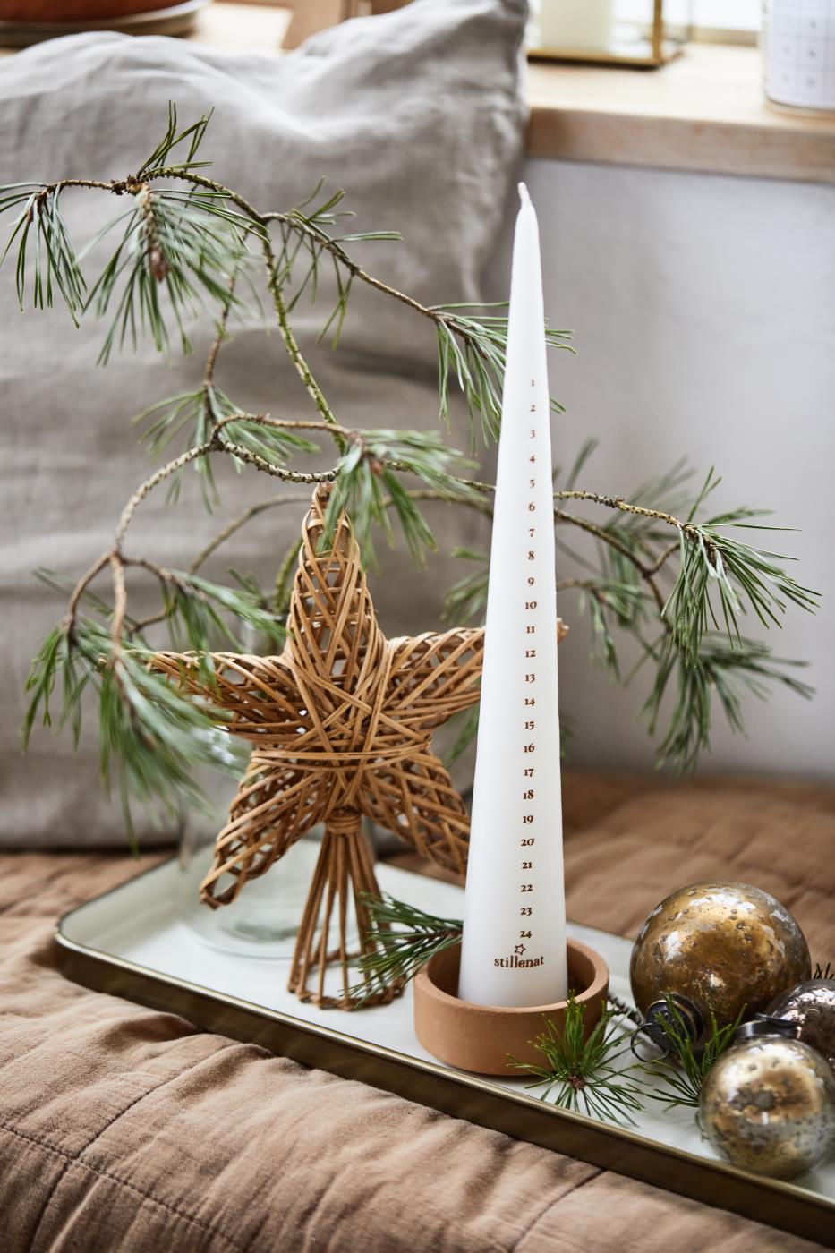 Christmas Advent Candle Conical