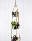 Baskets Metal Hanging -set of 3