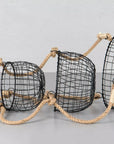 Baskets Metal Hanging -set of 3