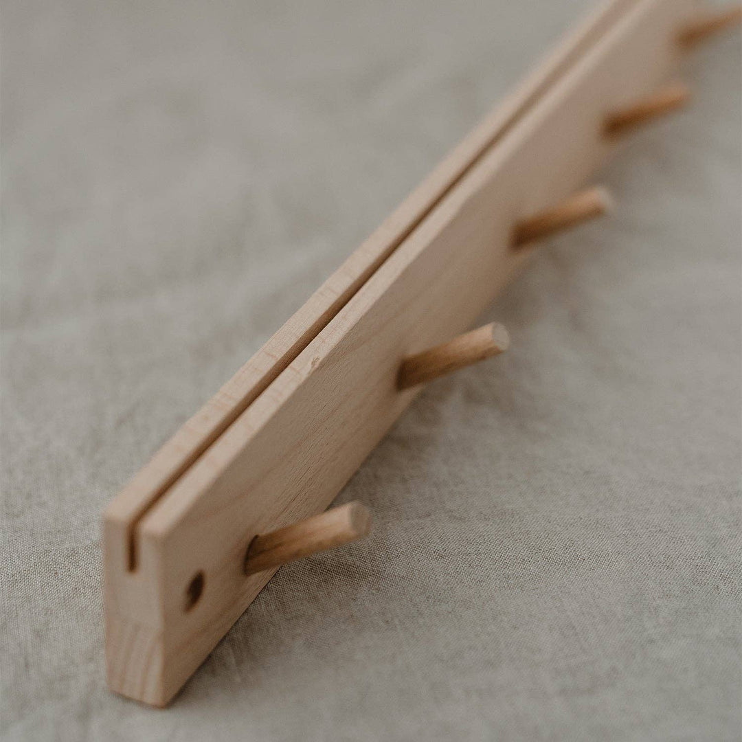 Hook rack with card holder
