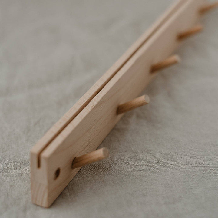 Hook rack with card holder