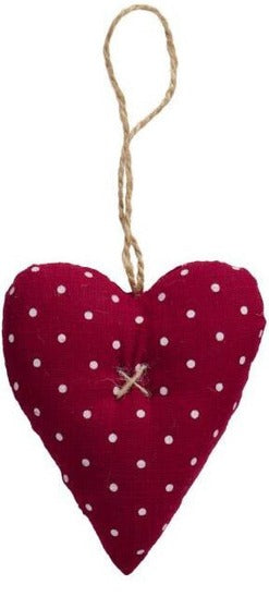 Fabric Hearts Red