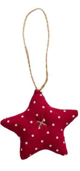 Fabric Stars red My Nostalgic Christmas