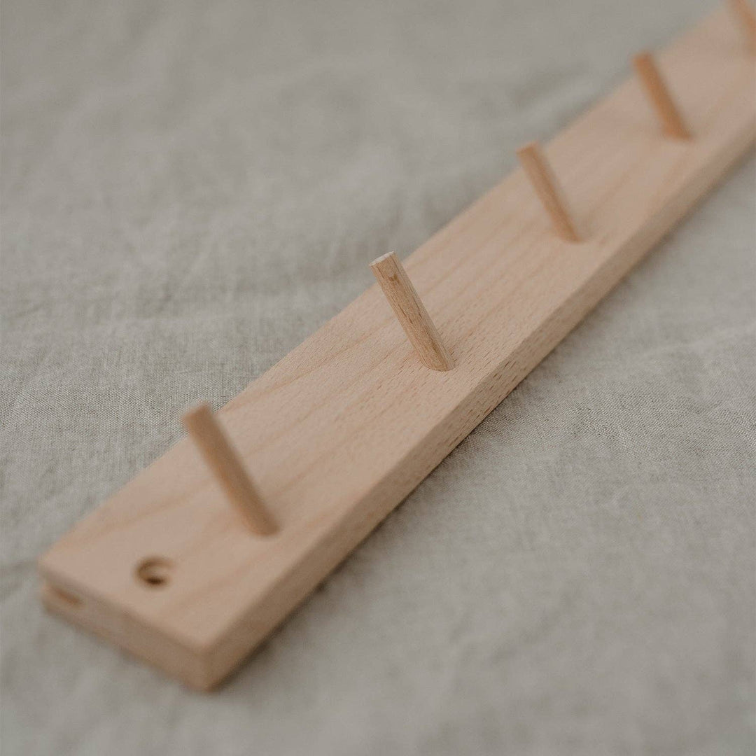 Hook rack with card holder