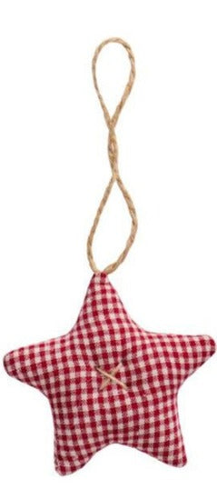 Fabric Stars red My Nostalgic Christmas