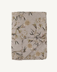 Floral patterned fabric on a white background