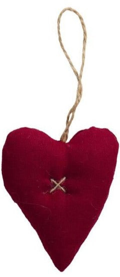 Fabric Hearts Red