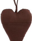 Heart with pocket on front brown