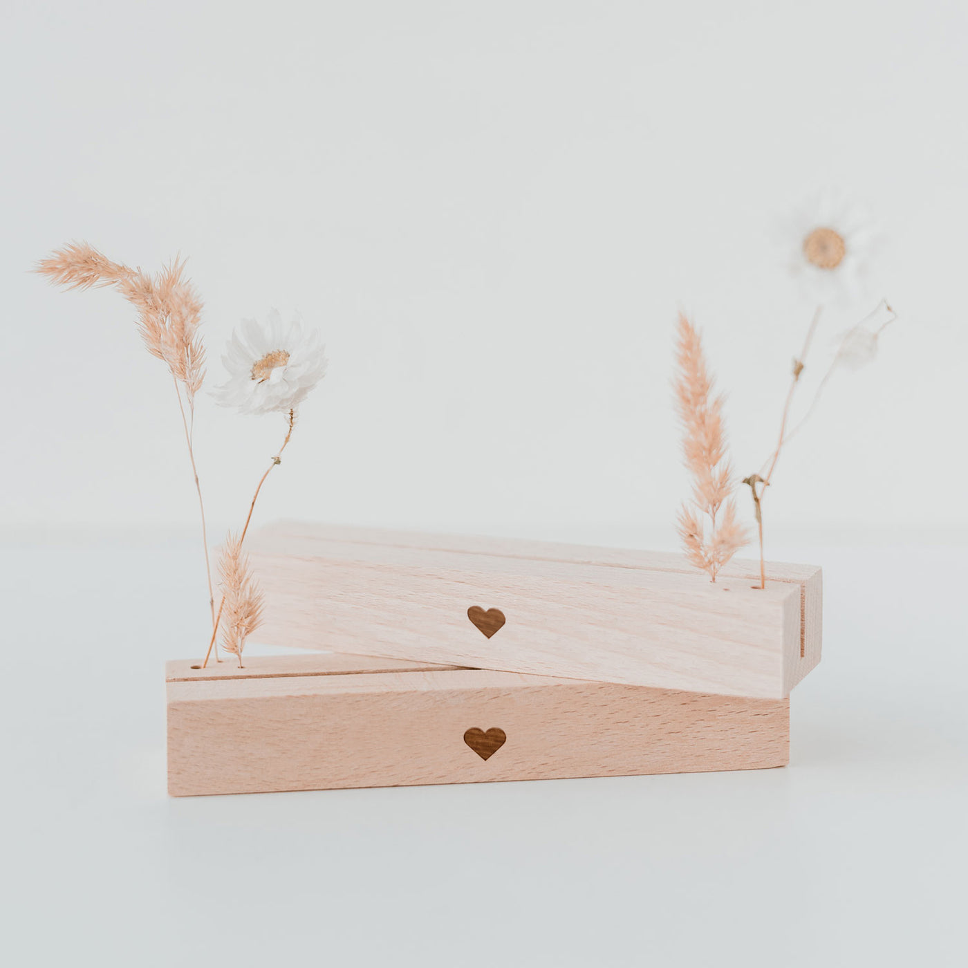 Wooden Photo and flower holder