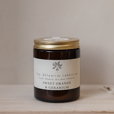 Sweet Orange & Geranium Soy Candle
