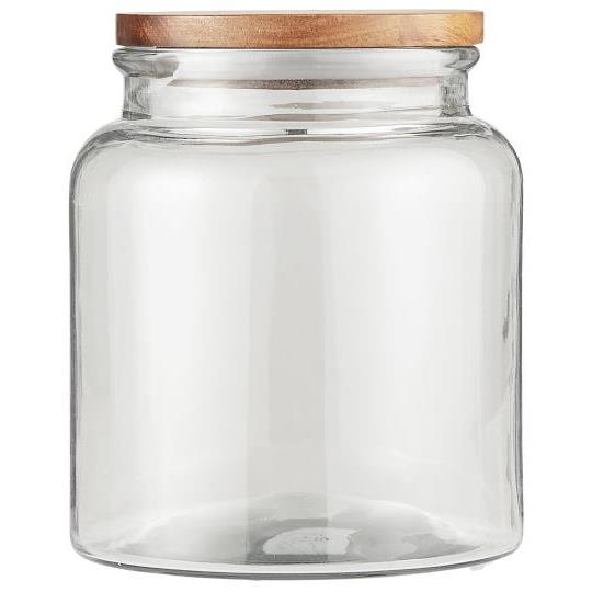 Glass Jar With Wooden Lid - 3 sizes