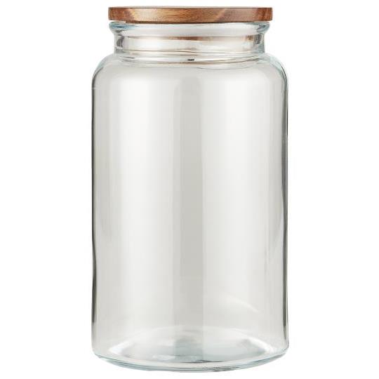 Glass Jar With Wooden Lid - 3 sizes