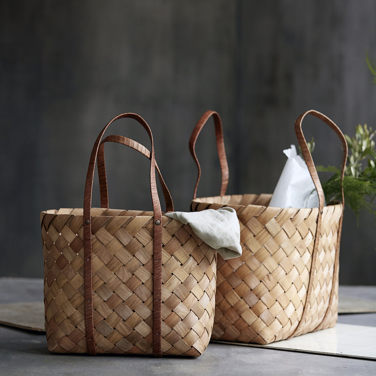 House Doctor Brown Beach Bag