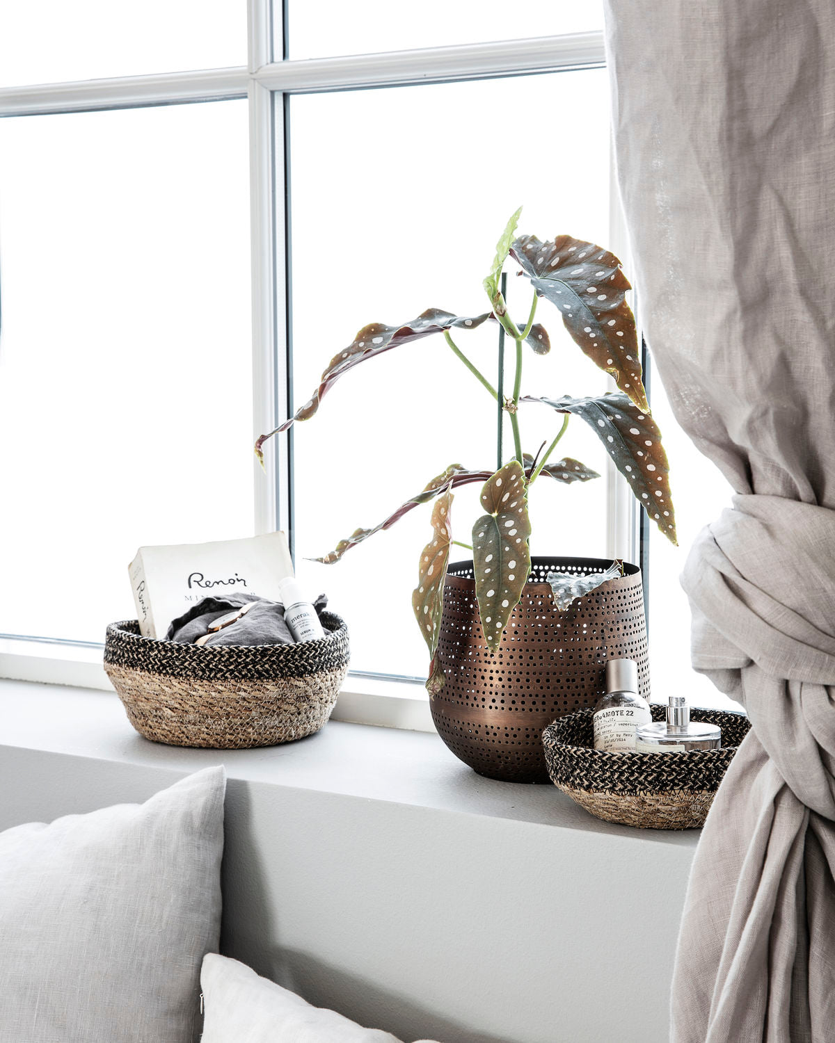 Basket Bowl - Black/Natural