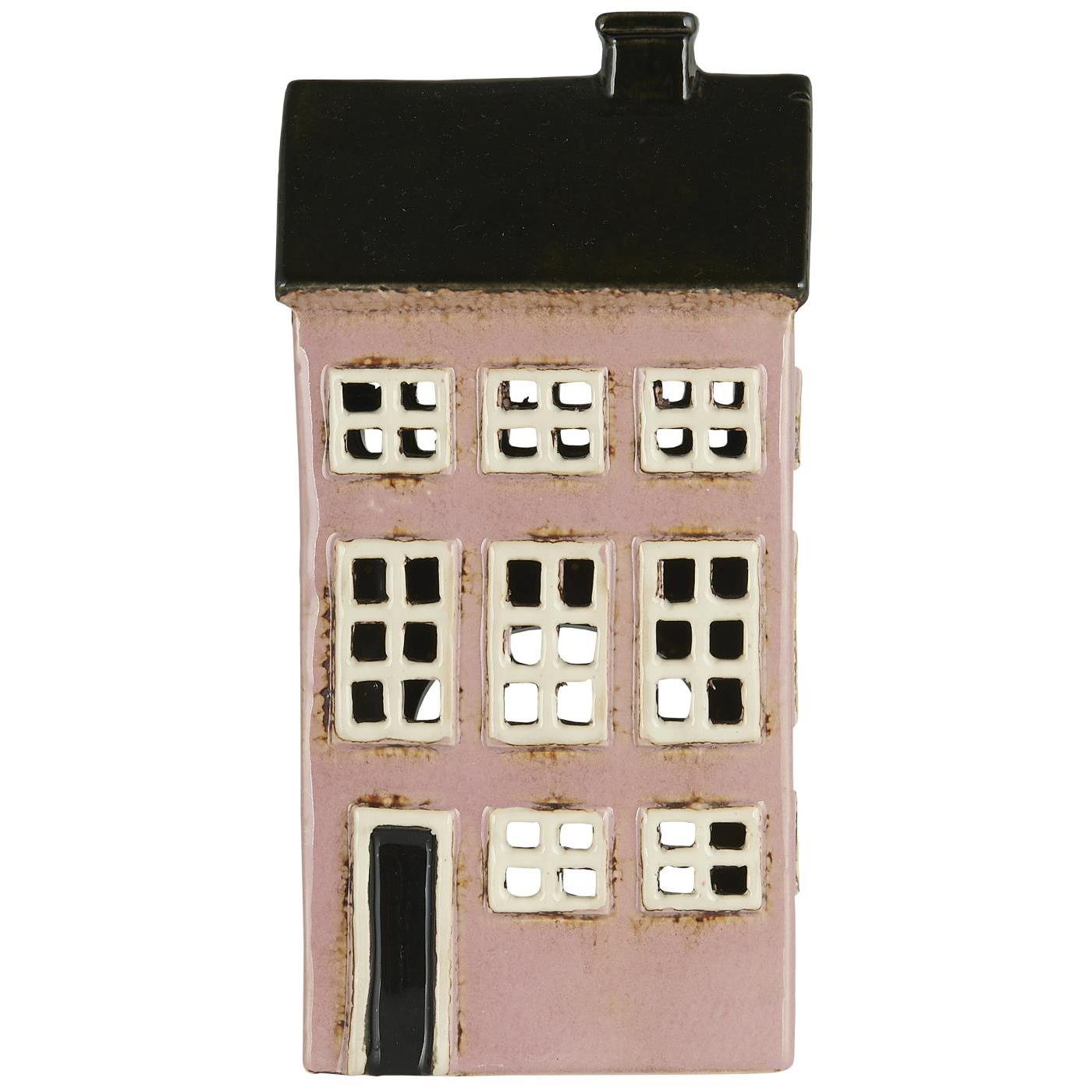 House f/tealight Nyhavn black roof