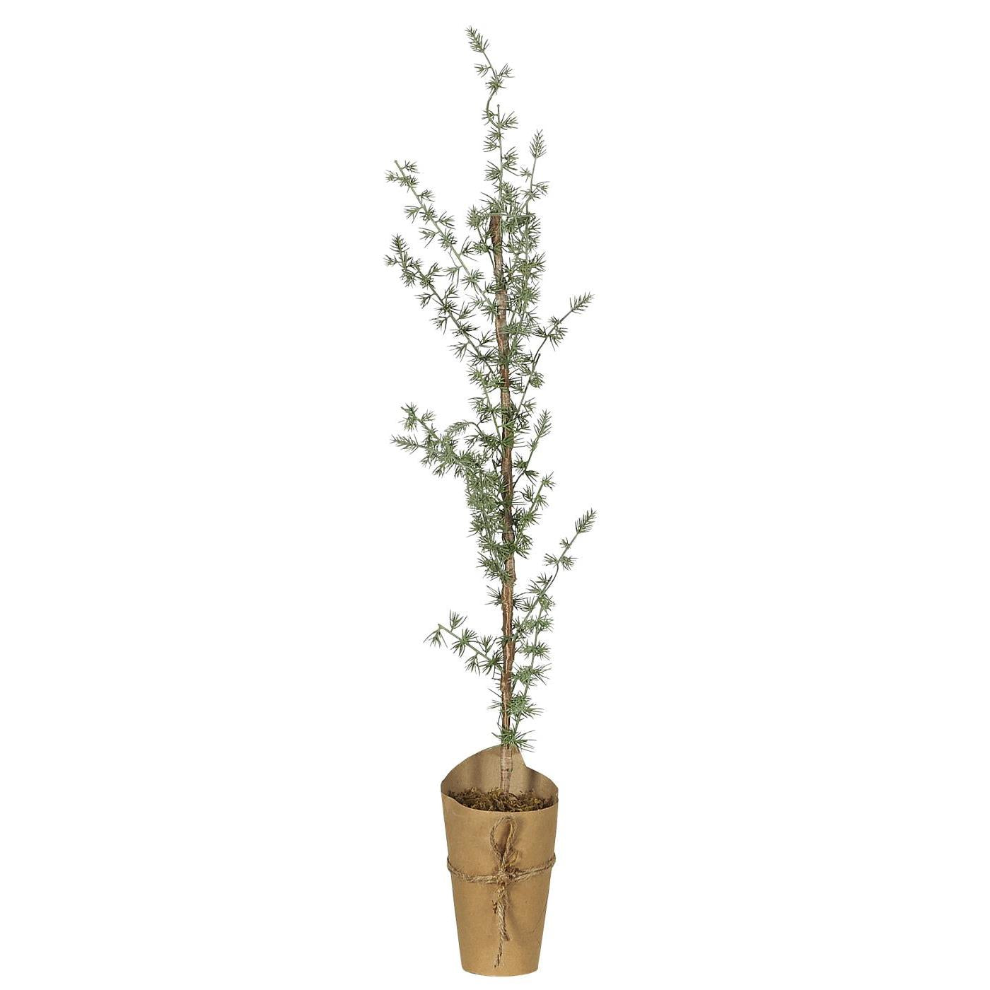 Artificial cedar with paper stand