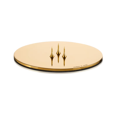 Candle Plate - Gold