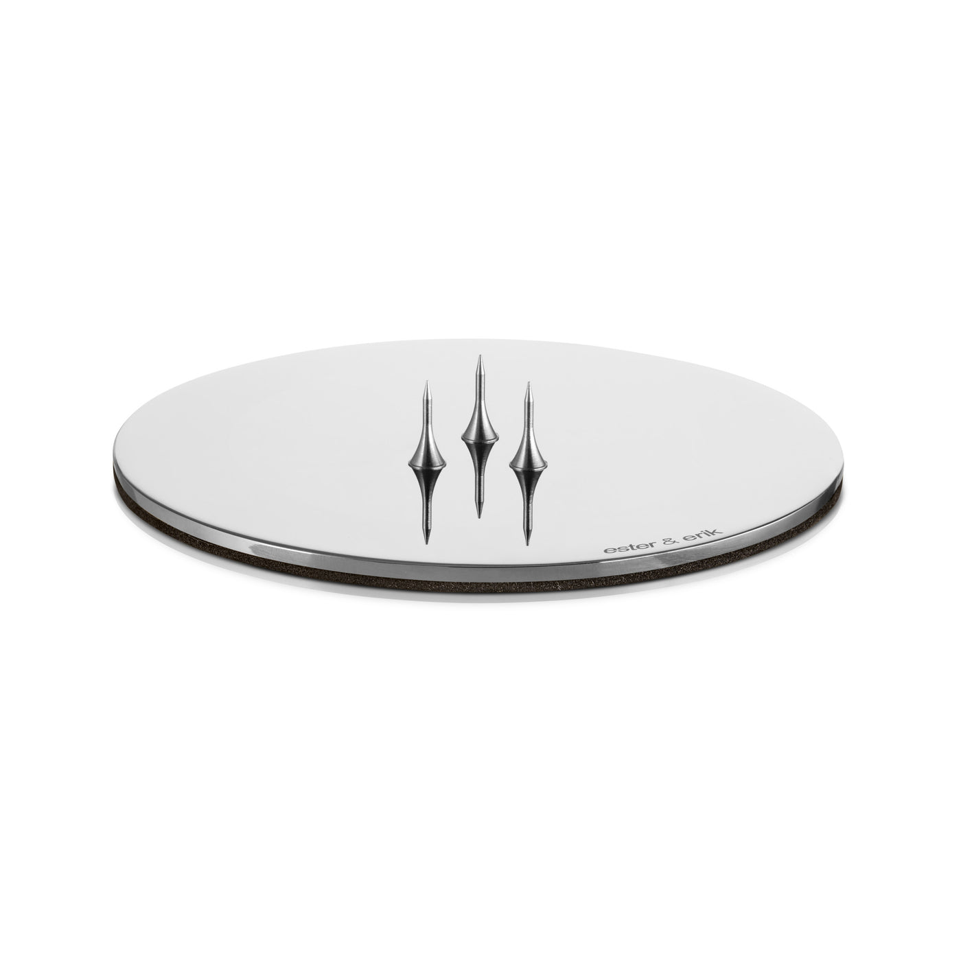 Candle Plate - Silver