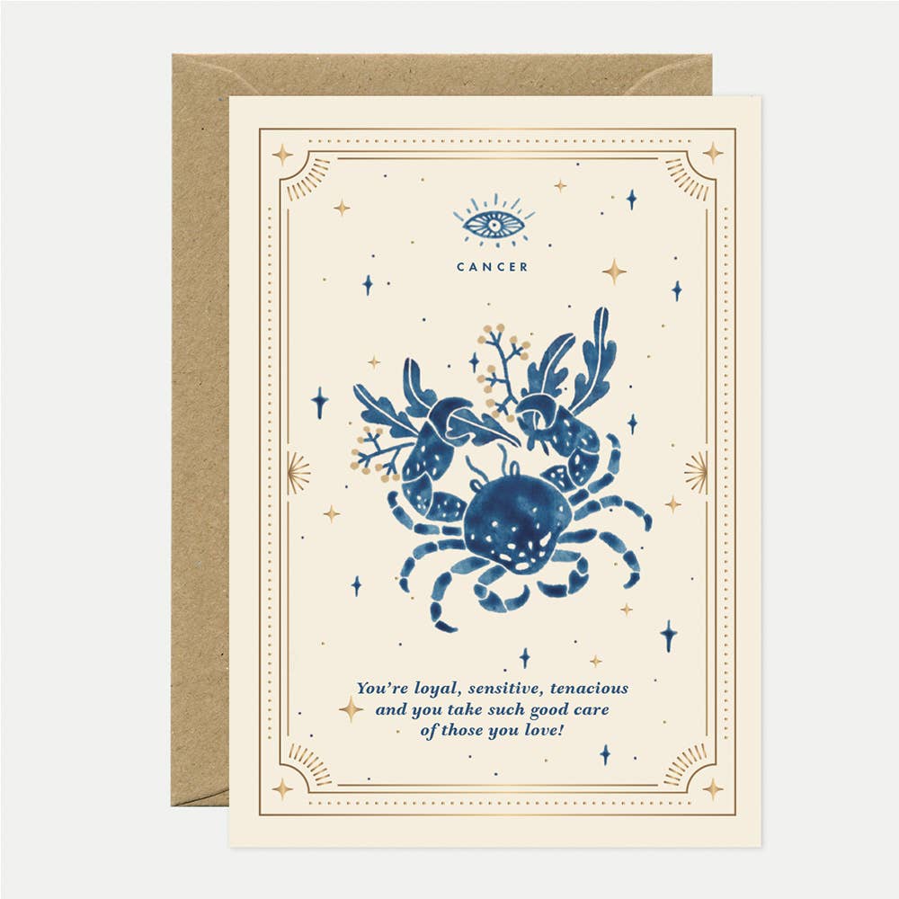 Greeting cards - Gold Cancer
