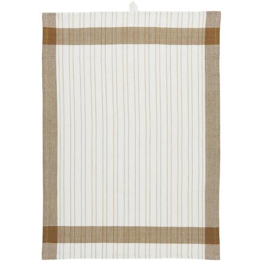 Tea Towel Johan - Thin & Wide Brown Stripes